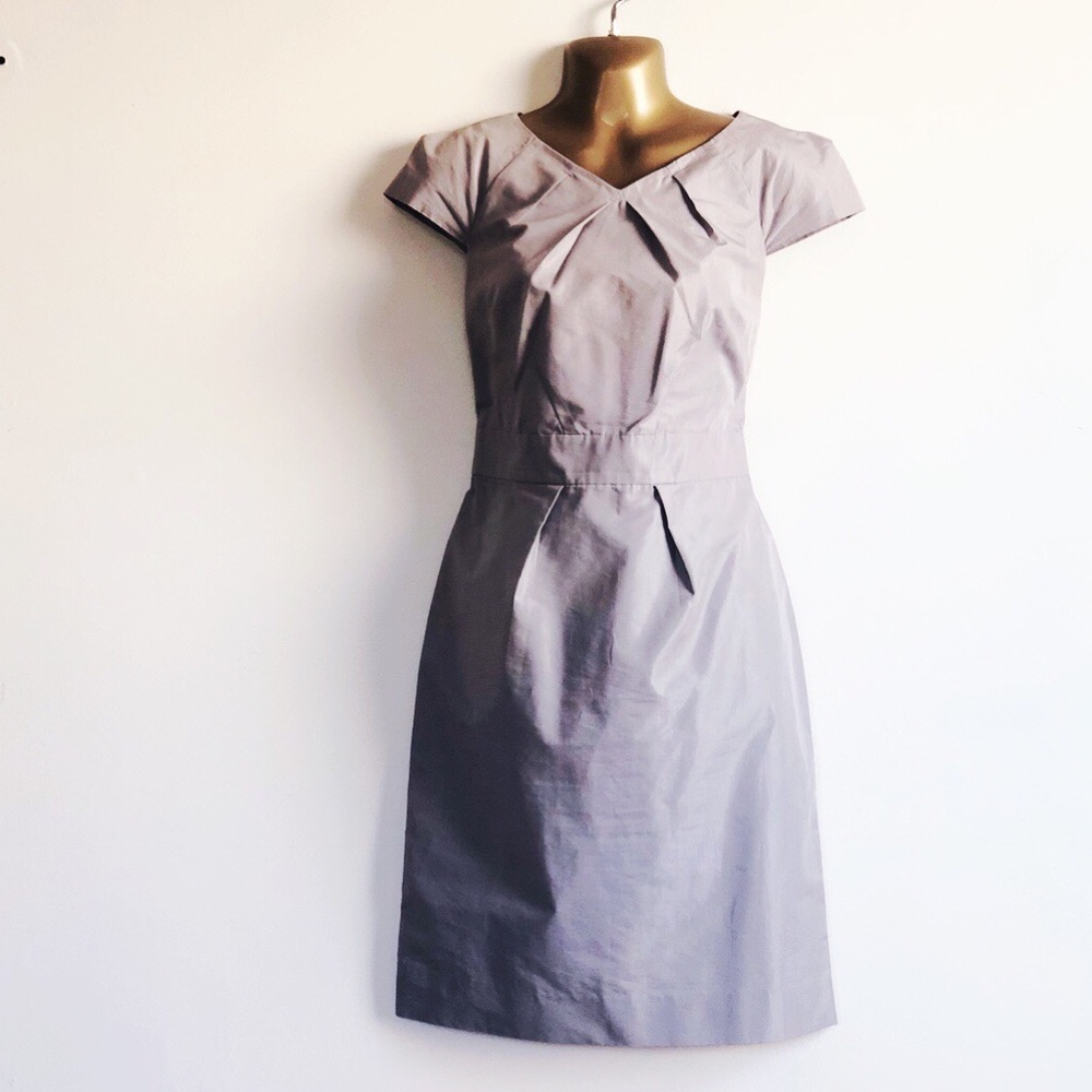Gray/silver Banana Republic A Line Dress